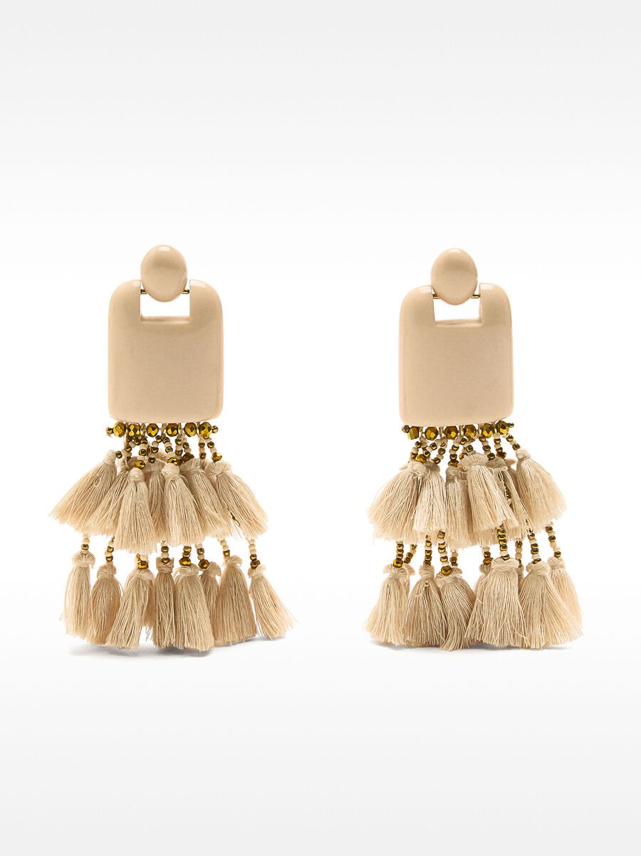 Maxi earrings with tassels
