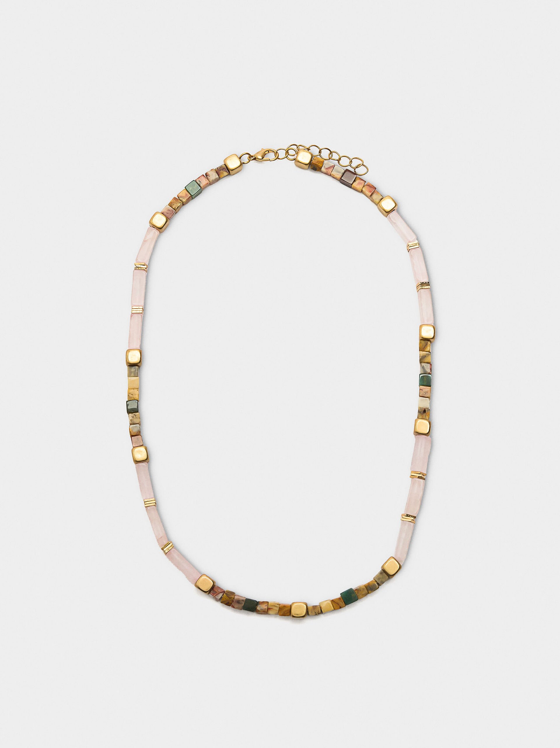 Short necklace with stones image number 0.0