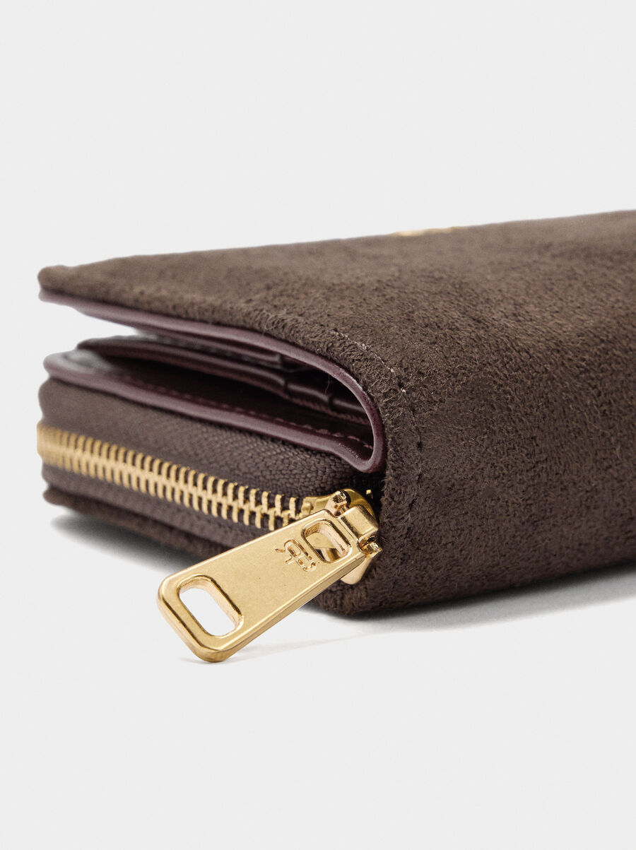 Wallet with leather-effect