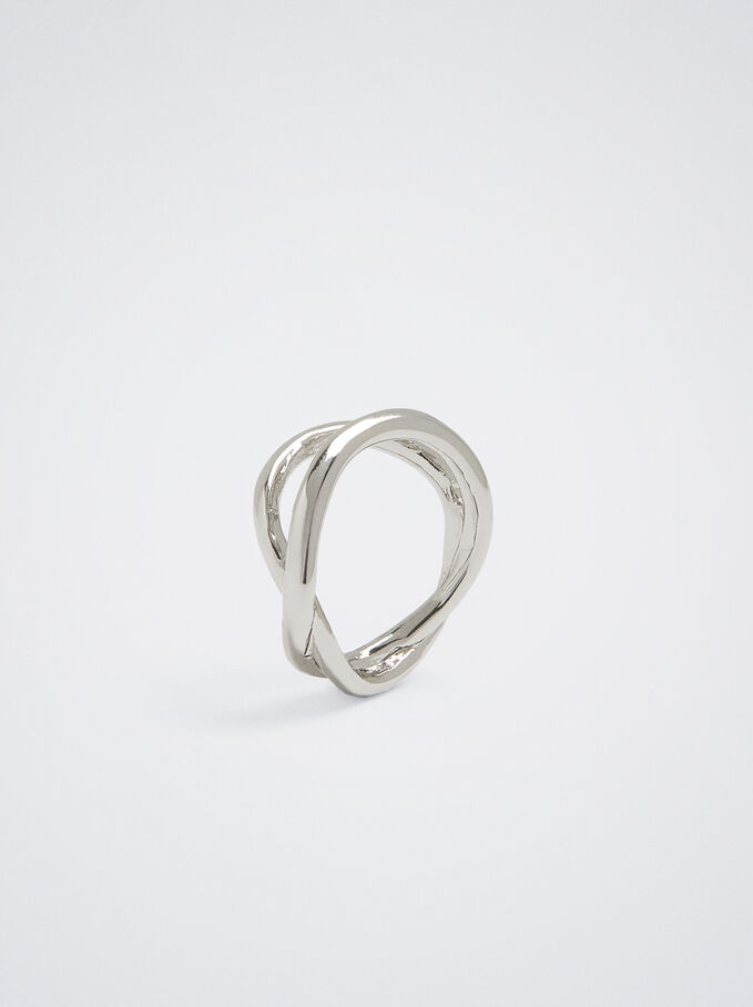 Gold-Toned Ring, Silver, hi-res