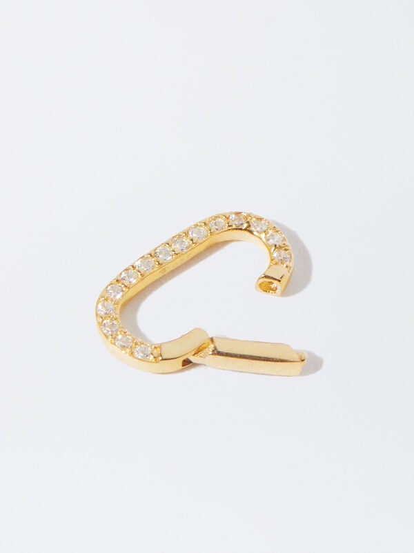 925 silver hook with opening charm