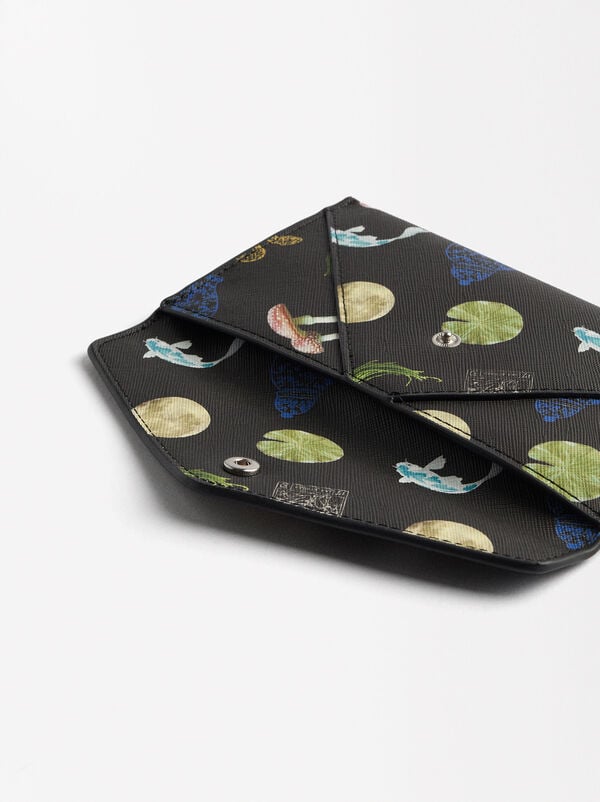 Multi-purpose printed bag with texture