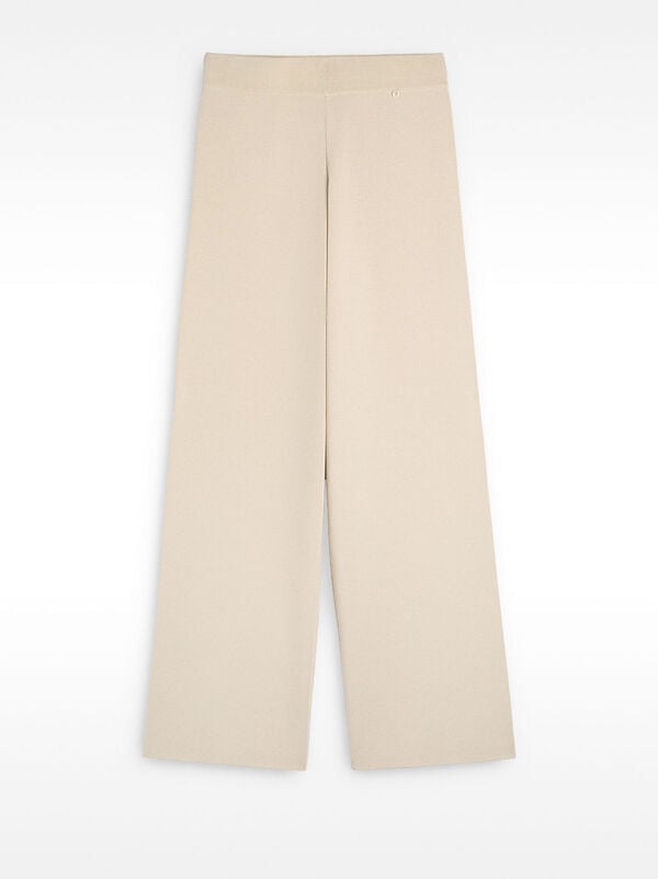 Elastic waist knit pants