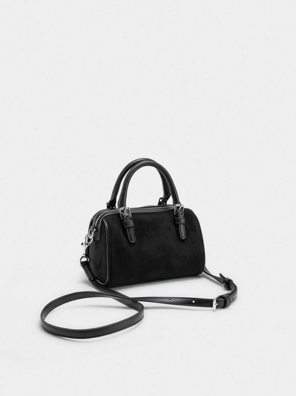 Leather-effect bowling bag S