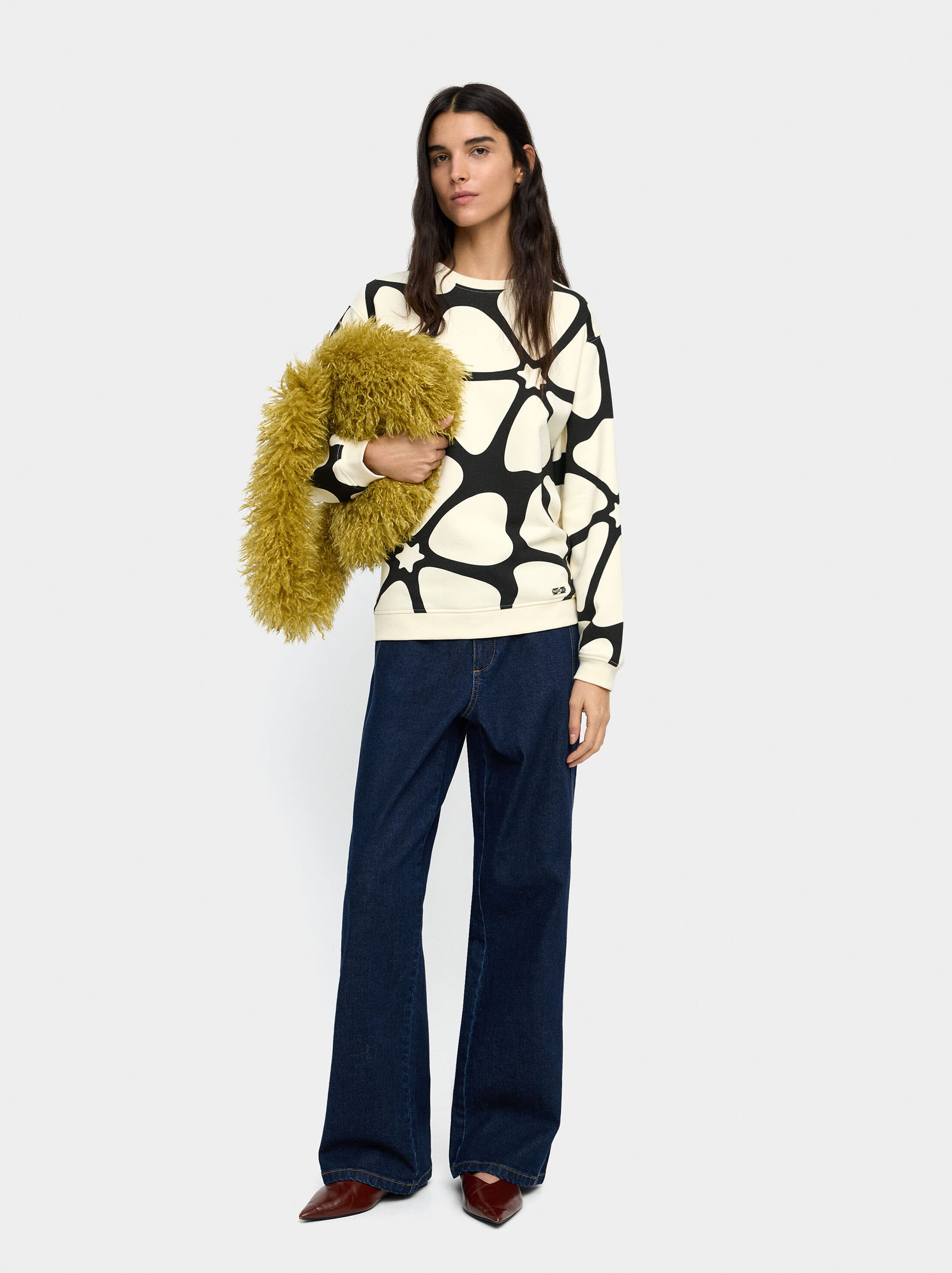 Cotton printed sweatshirt image number 1.0