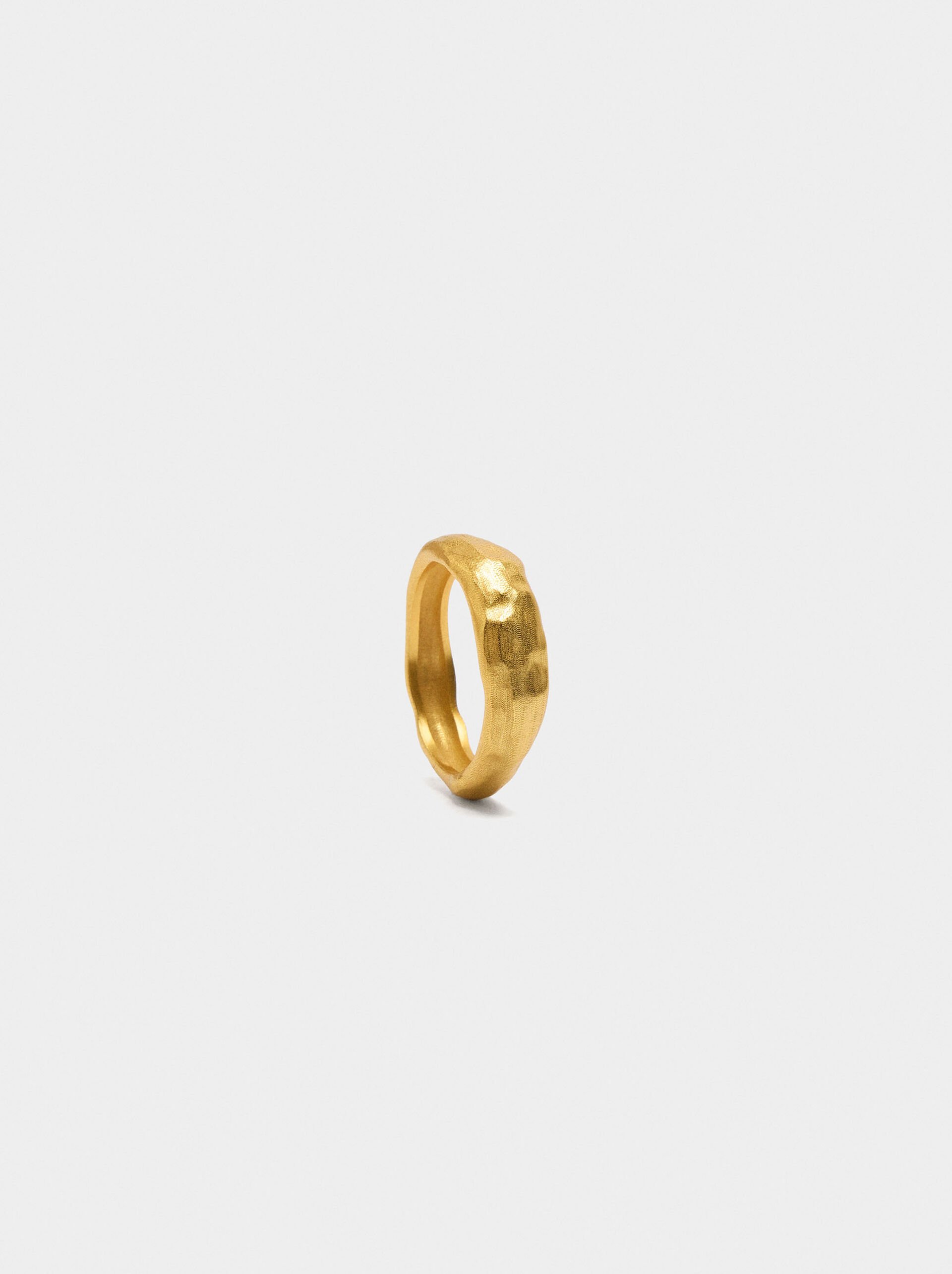 Irregular ring - 18k gold plated image number 1.0