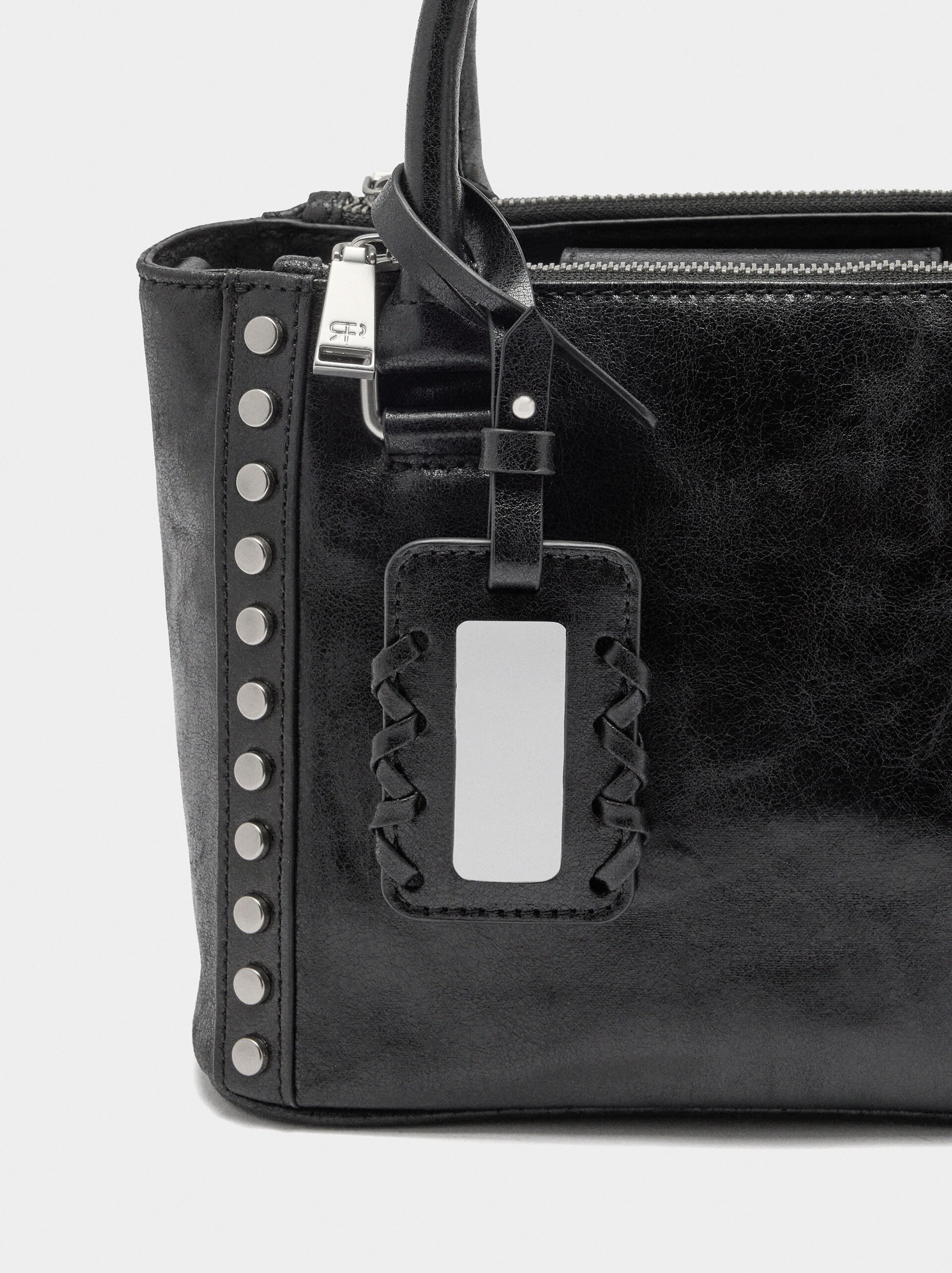 Tote bag with studs image number 1.0