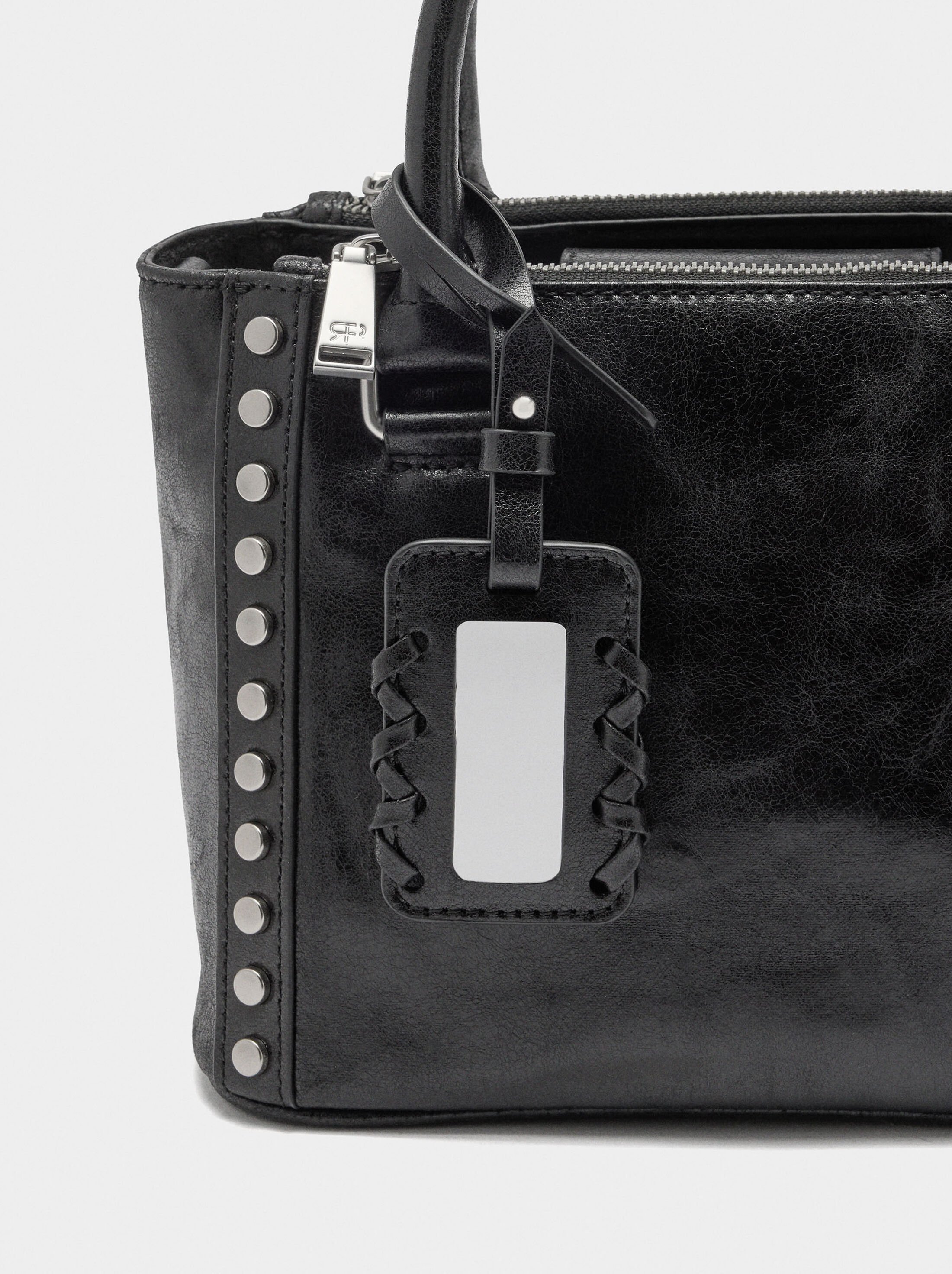Tote bag with studs image number 1.0