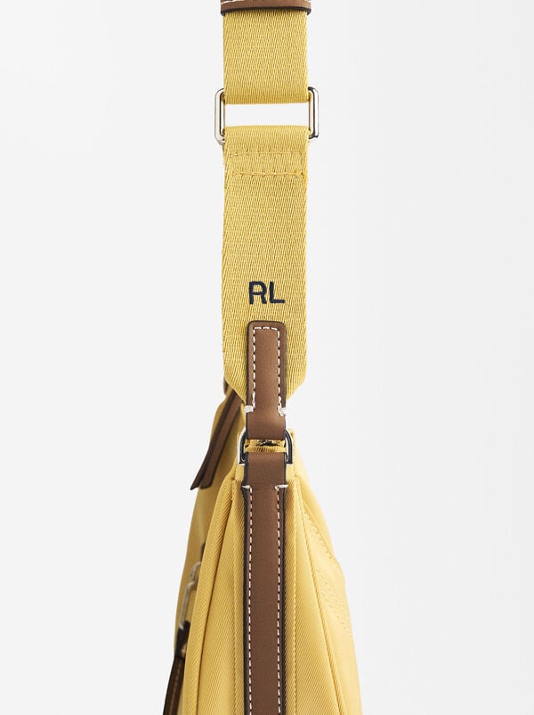 Nylon hobo crossbody bag
