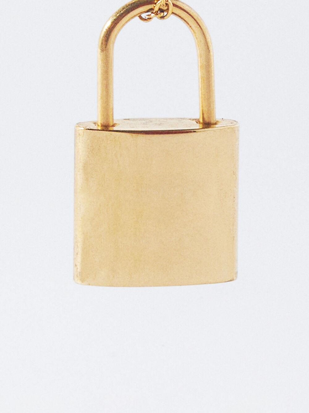 Online Exclusive - Personalized Golden Steel Lock Necklace