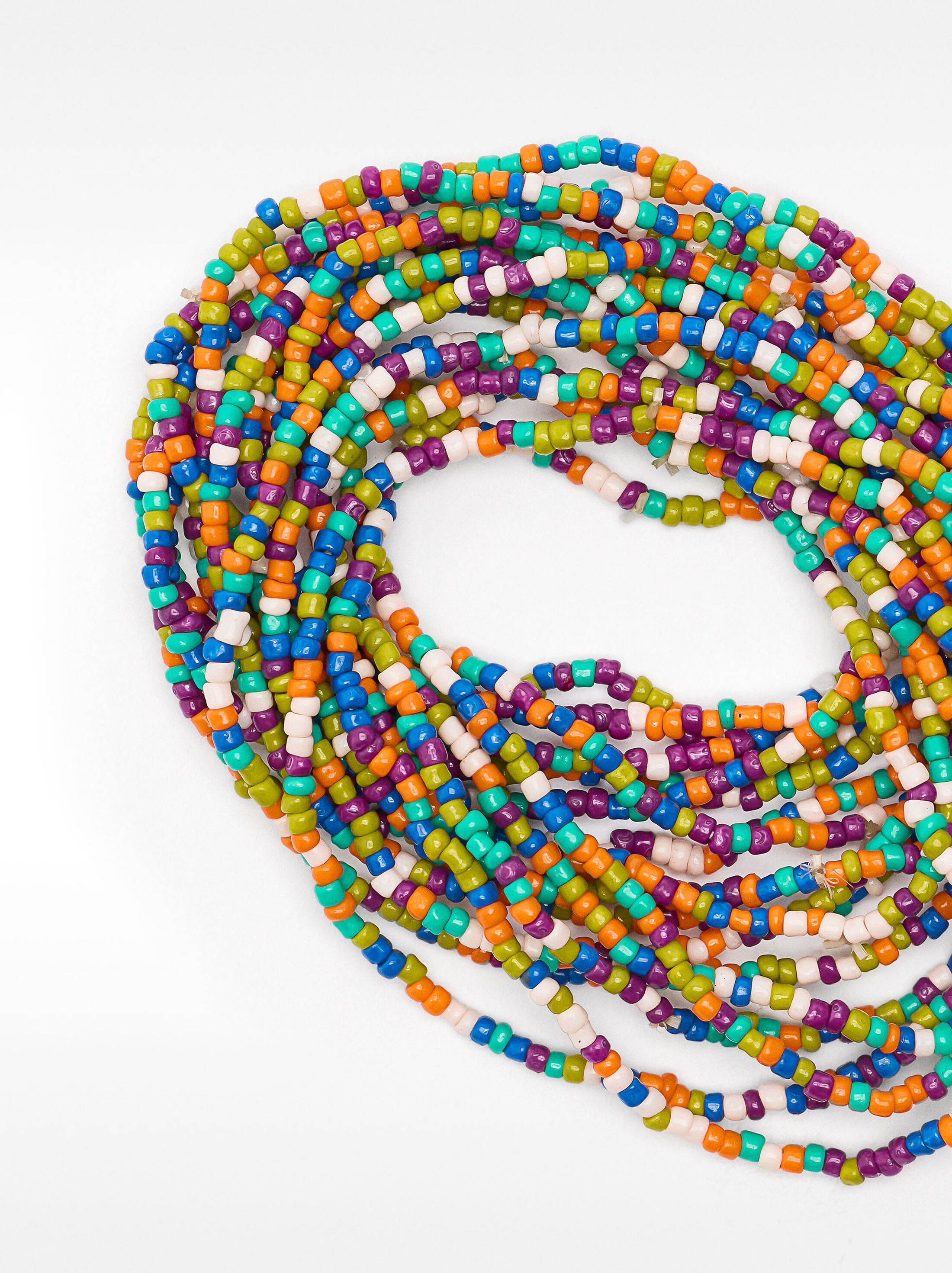 Multicolour elastic bracelet set image number 2.0