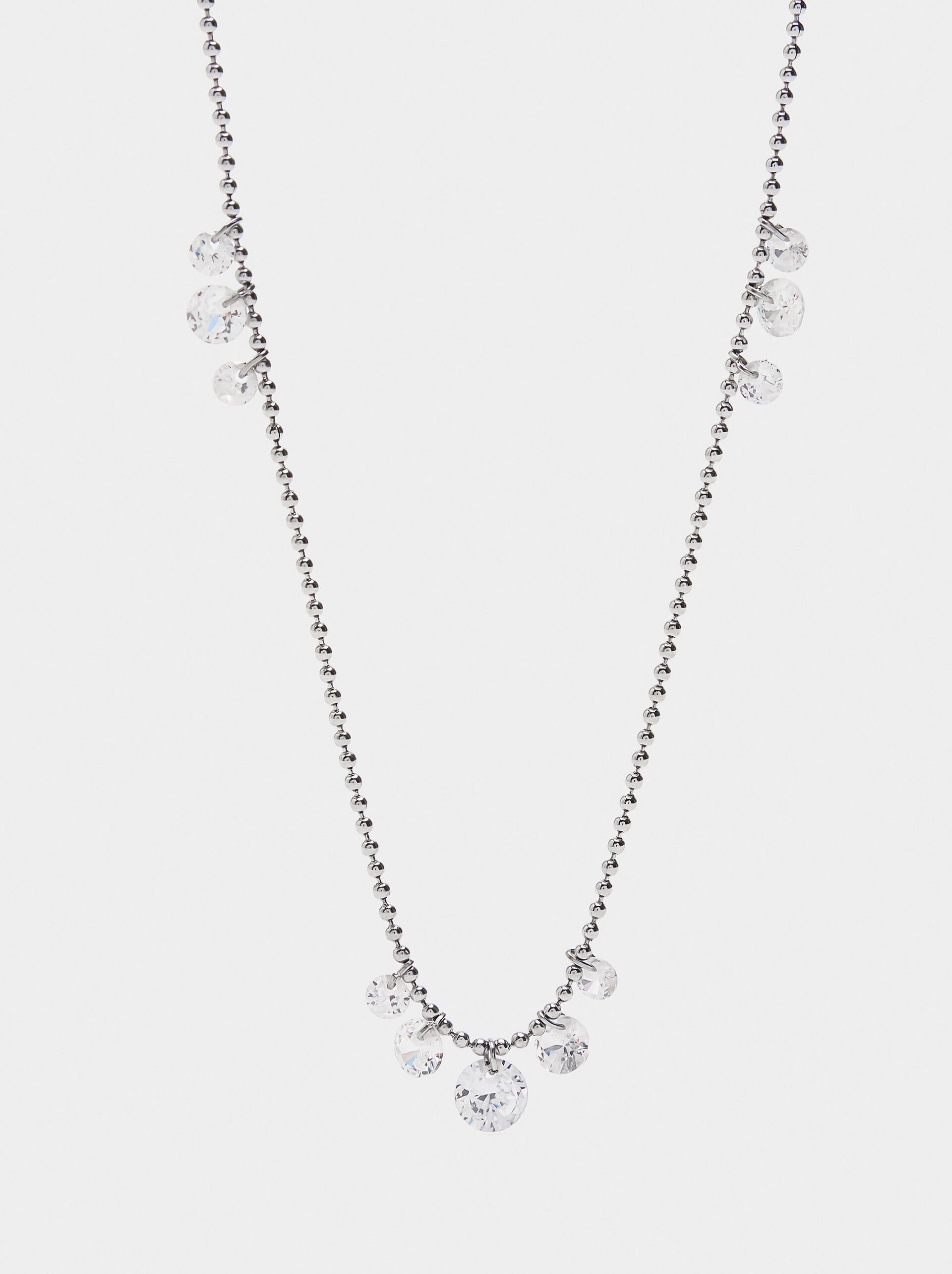 Collar con cristales - acero inoxidable image number 0.0