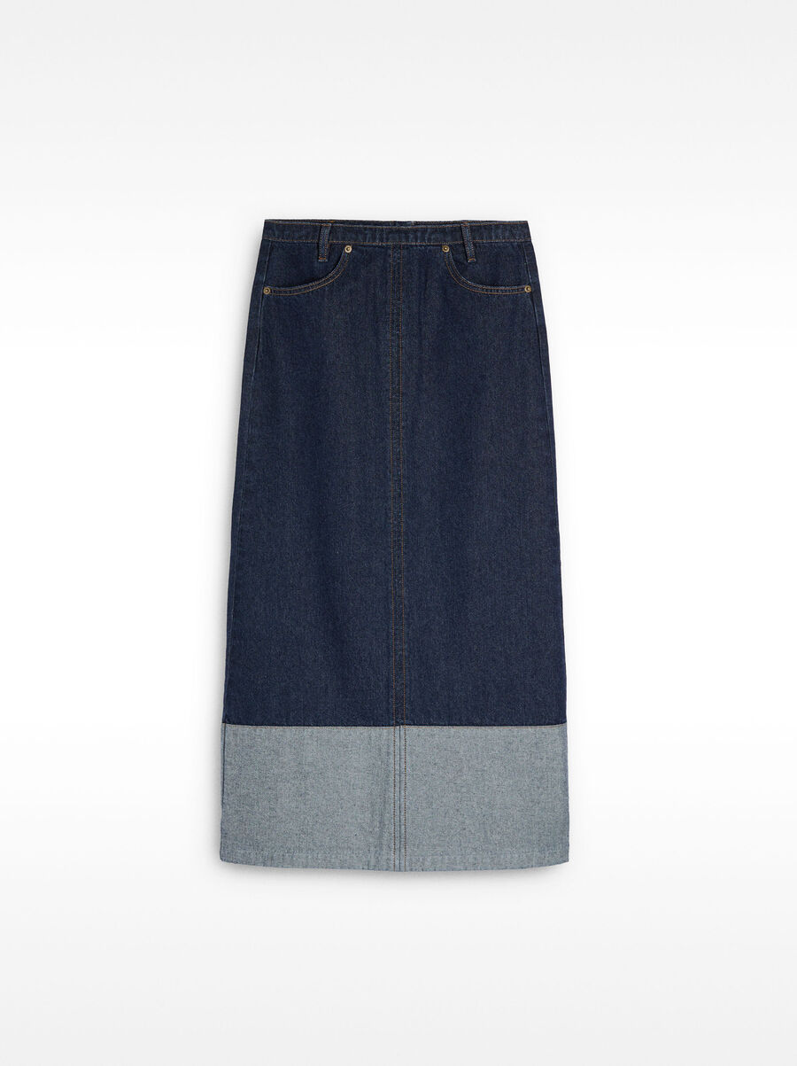 Gonna lunga in denim