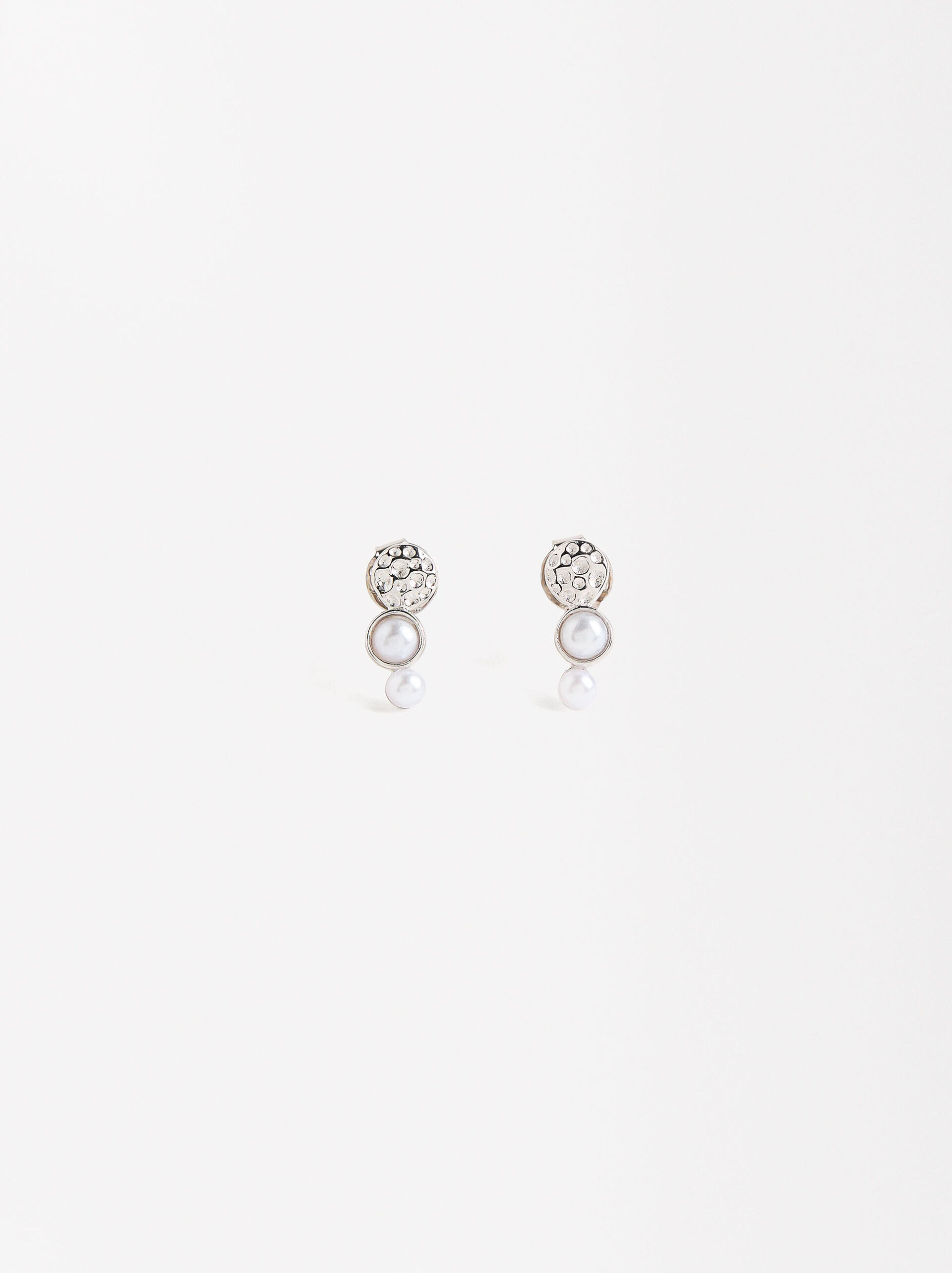 Pendientes con perlas - Plata de ley 925 image number 0.0