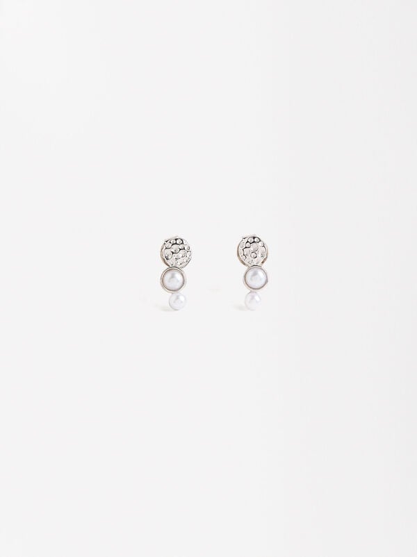 Earrings with pearls - 925 sterling silver