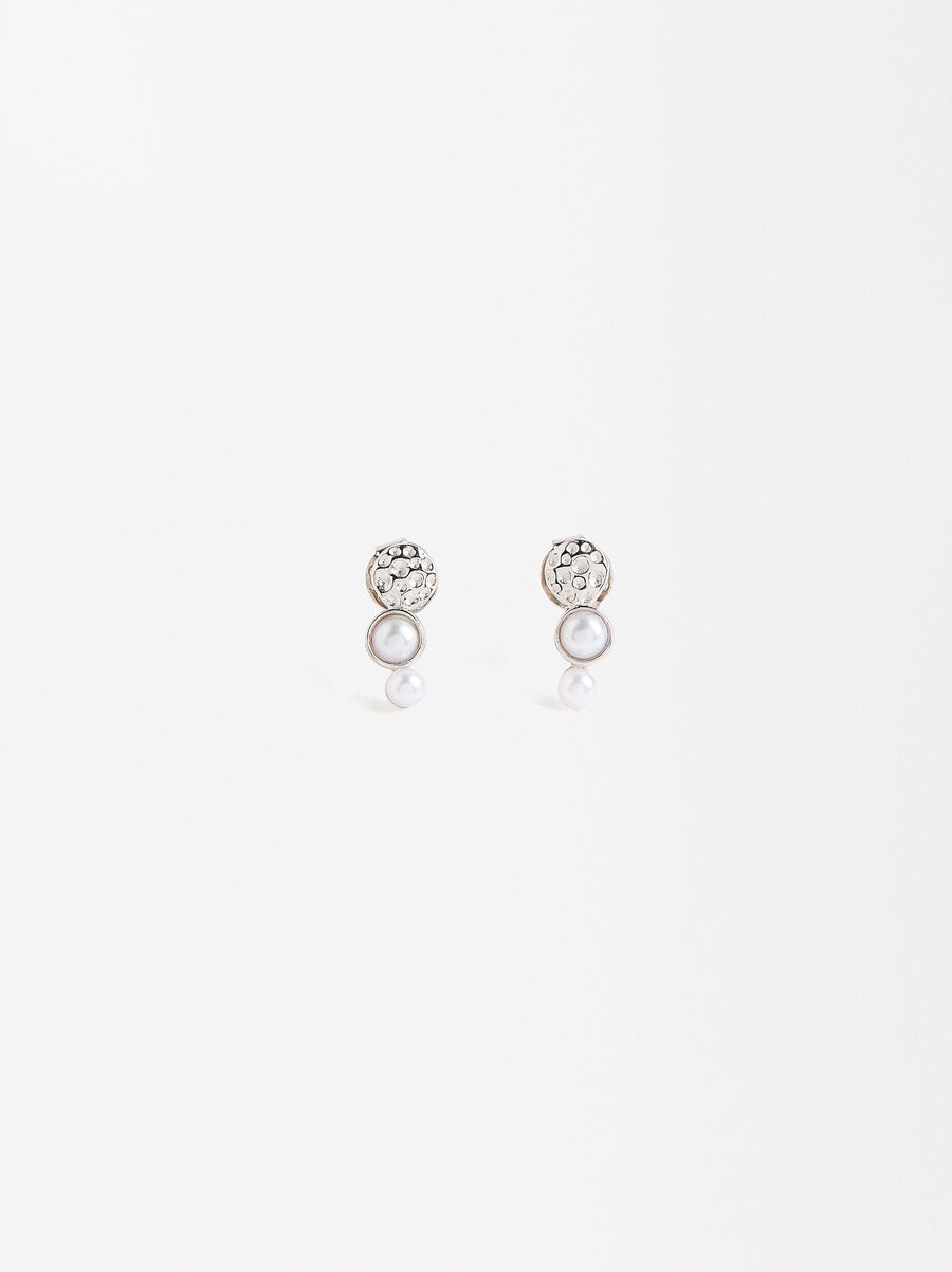 Earrings with pearls - 925 sterling silver