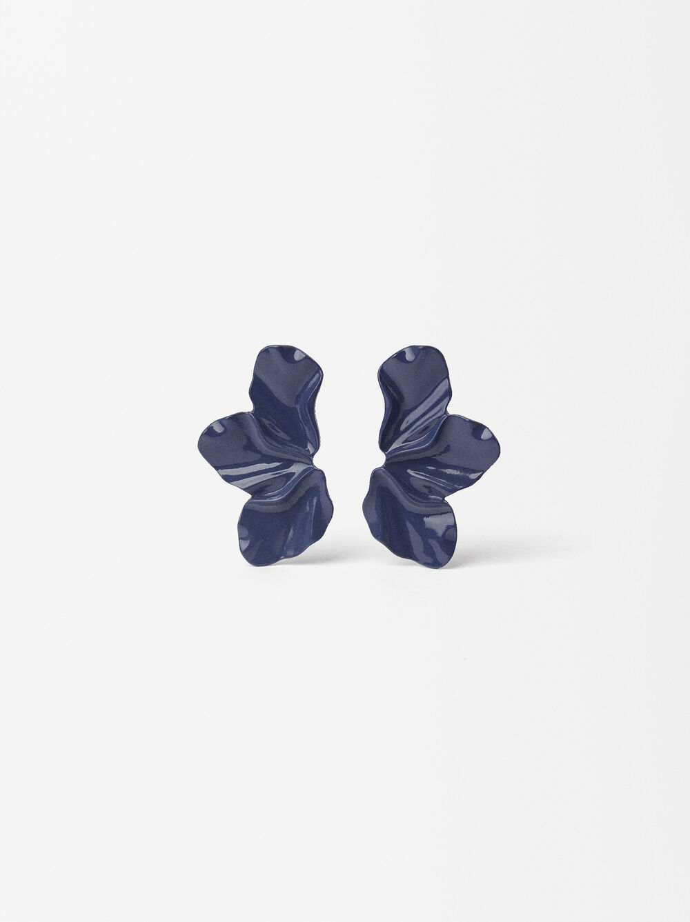 Ohrringe Mit Emaille-Blumen