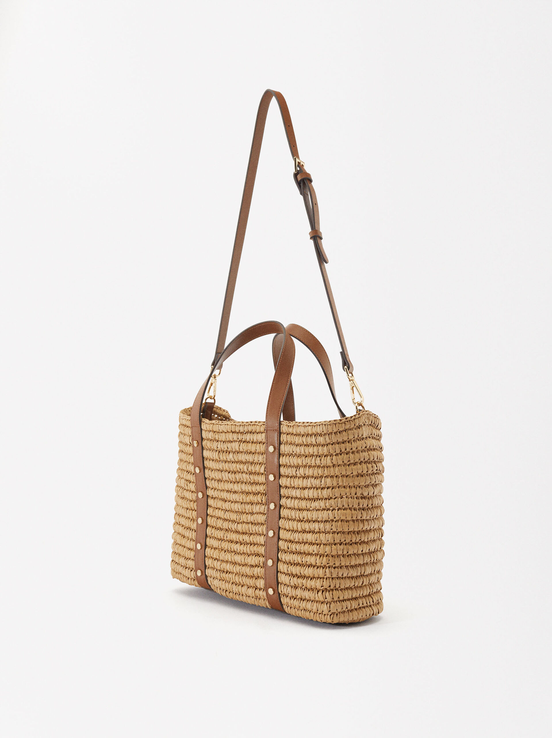 Straw Effect Tote Bag image number 4.0