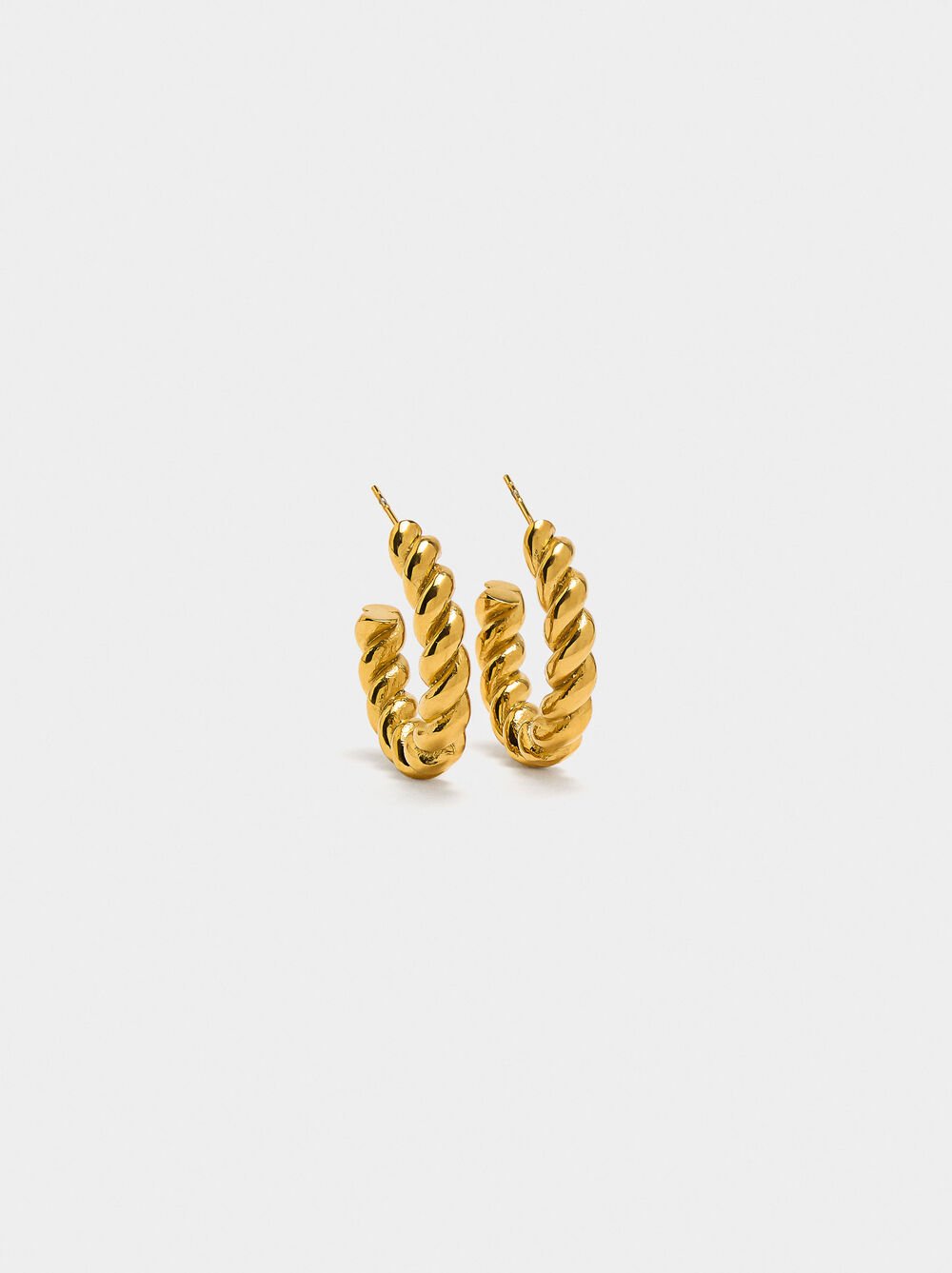 Open hoop earrings - stainless steel
