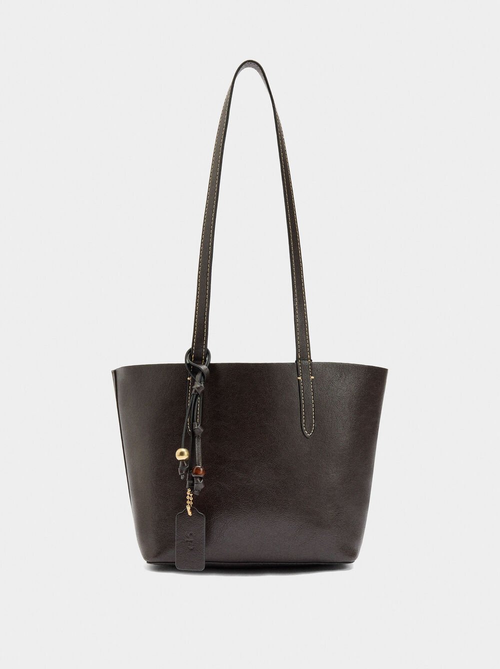 Reversible shopper bag with removable pouch M