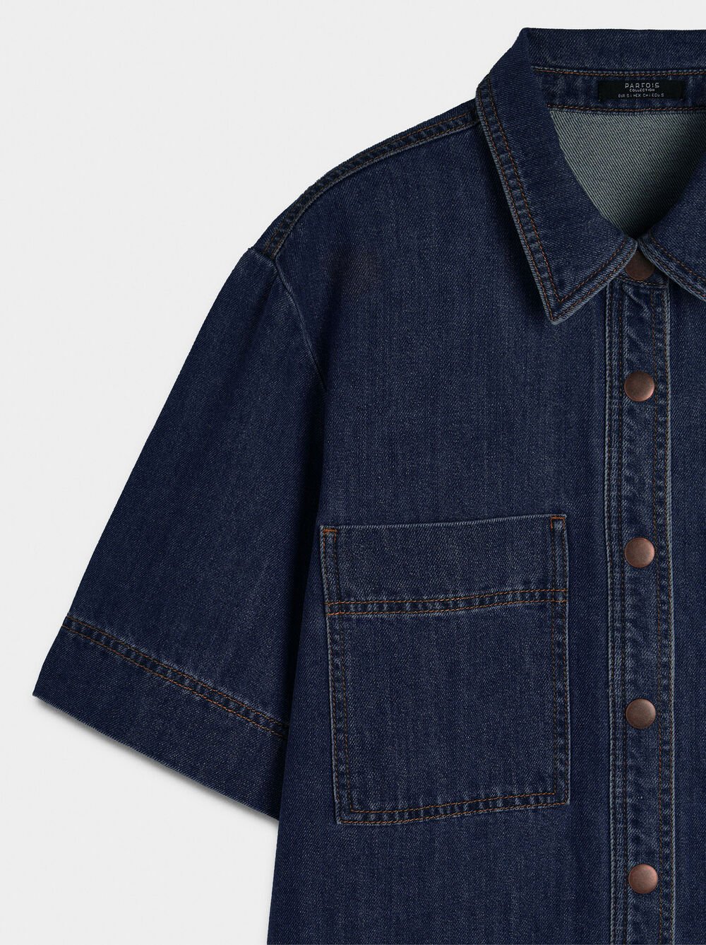 Denim dress with 100% cotton