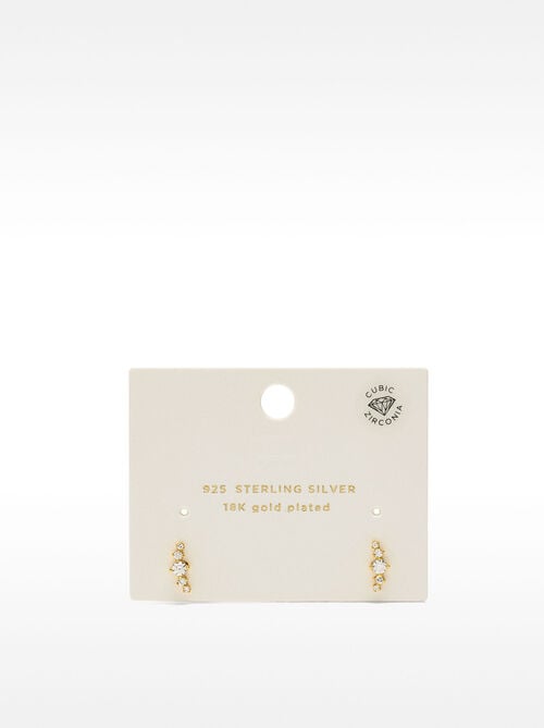 Earrings with zirconias - 925 sterling silver