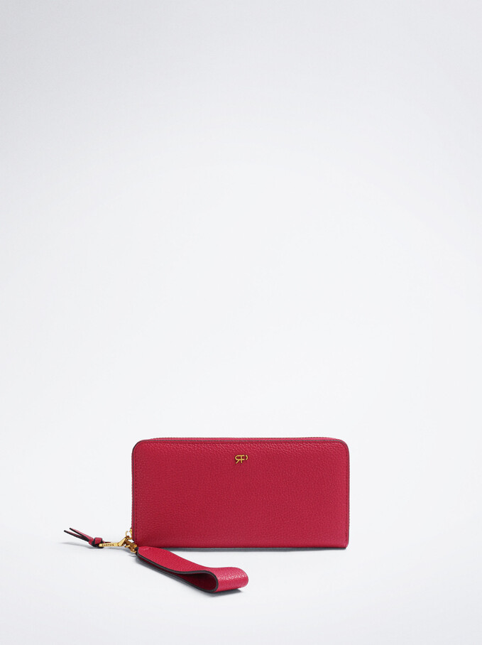 Wallet With Hand Strap, Pink, hi-res