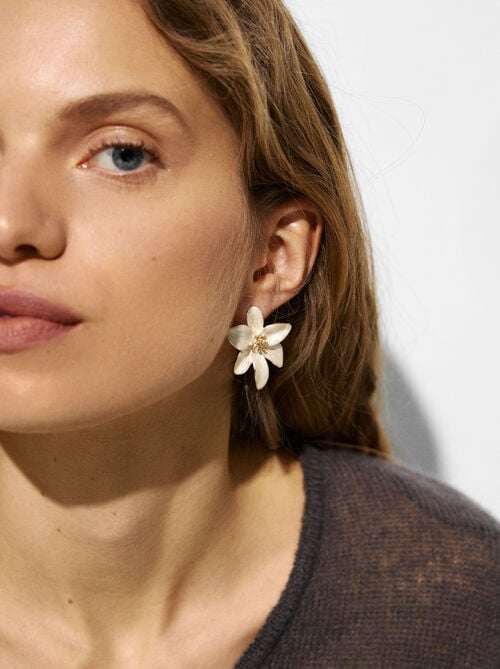 Pendientes flor esmaltados