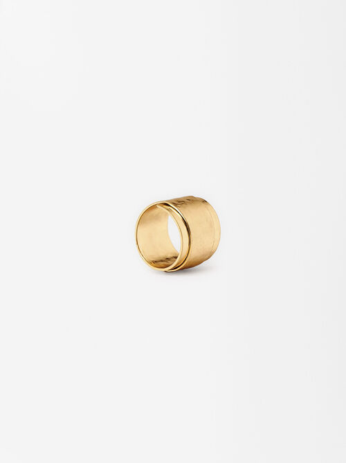 Goldener Ring Mit Textur