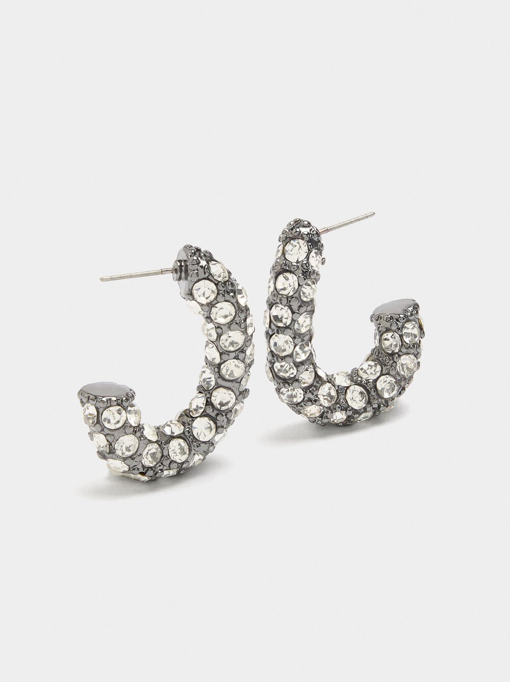 Maxi earrings with crystals