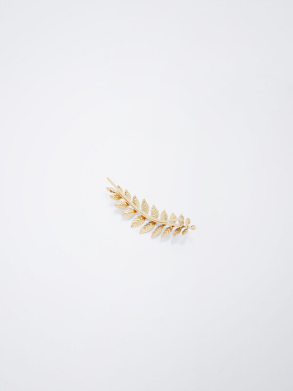 Haarspange mit Blatt