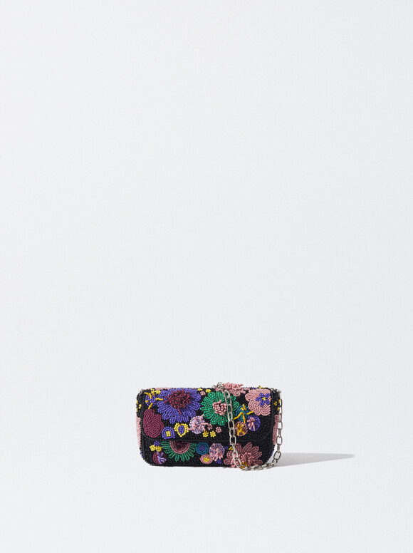 Beaded Party Crossbody Bag, Multicolor, hi-res
