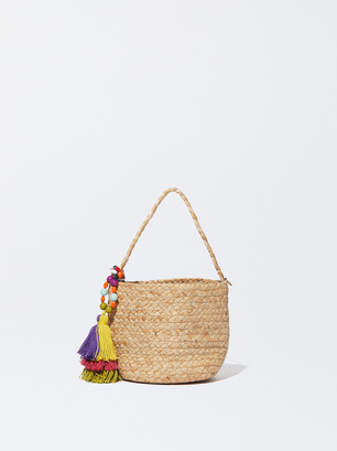 Sac Seau En Jute, Écru, hi-res
