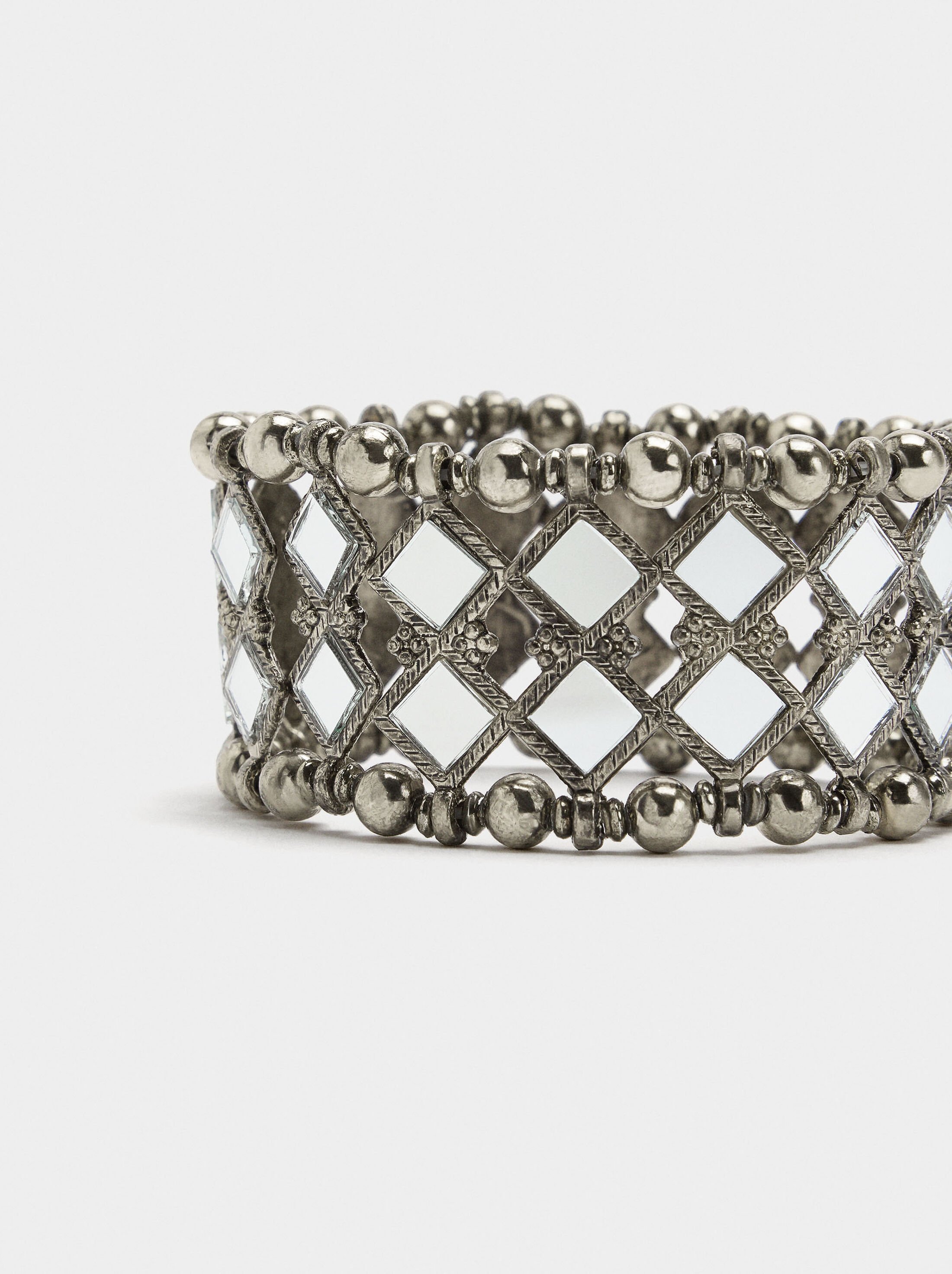 Elastic bracelet mirror lozenges image number 1.0