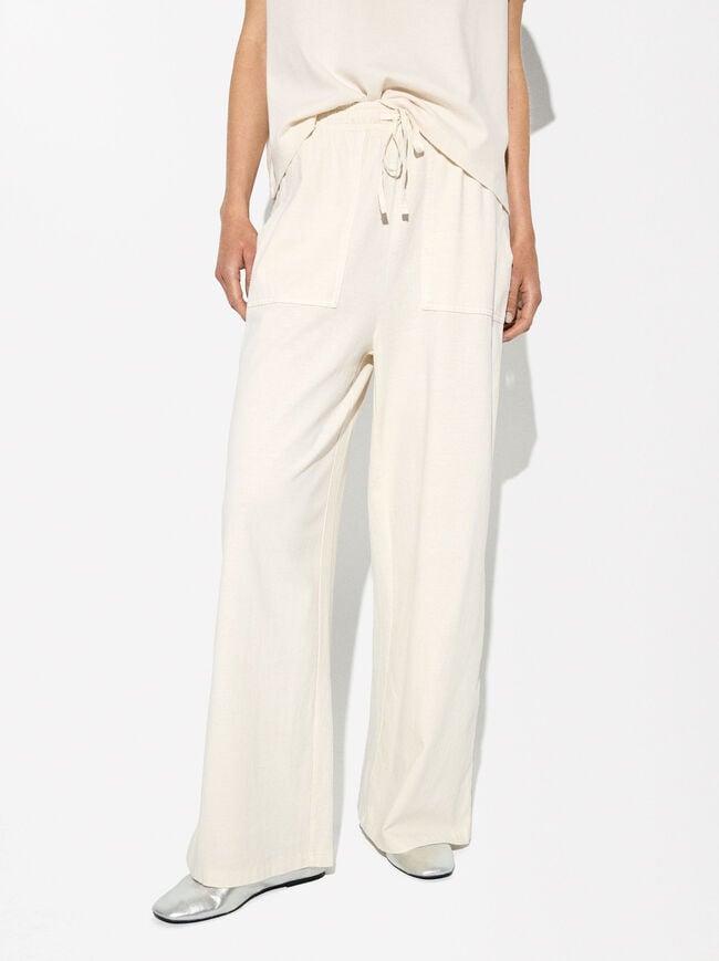 Cotton Trousers With Pockets