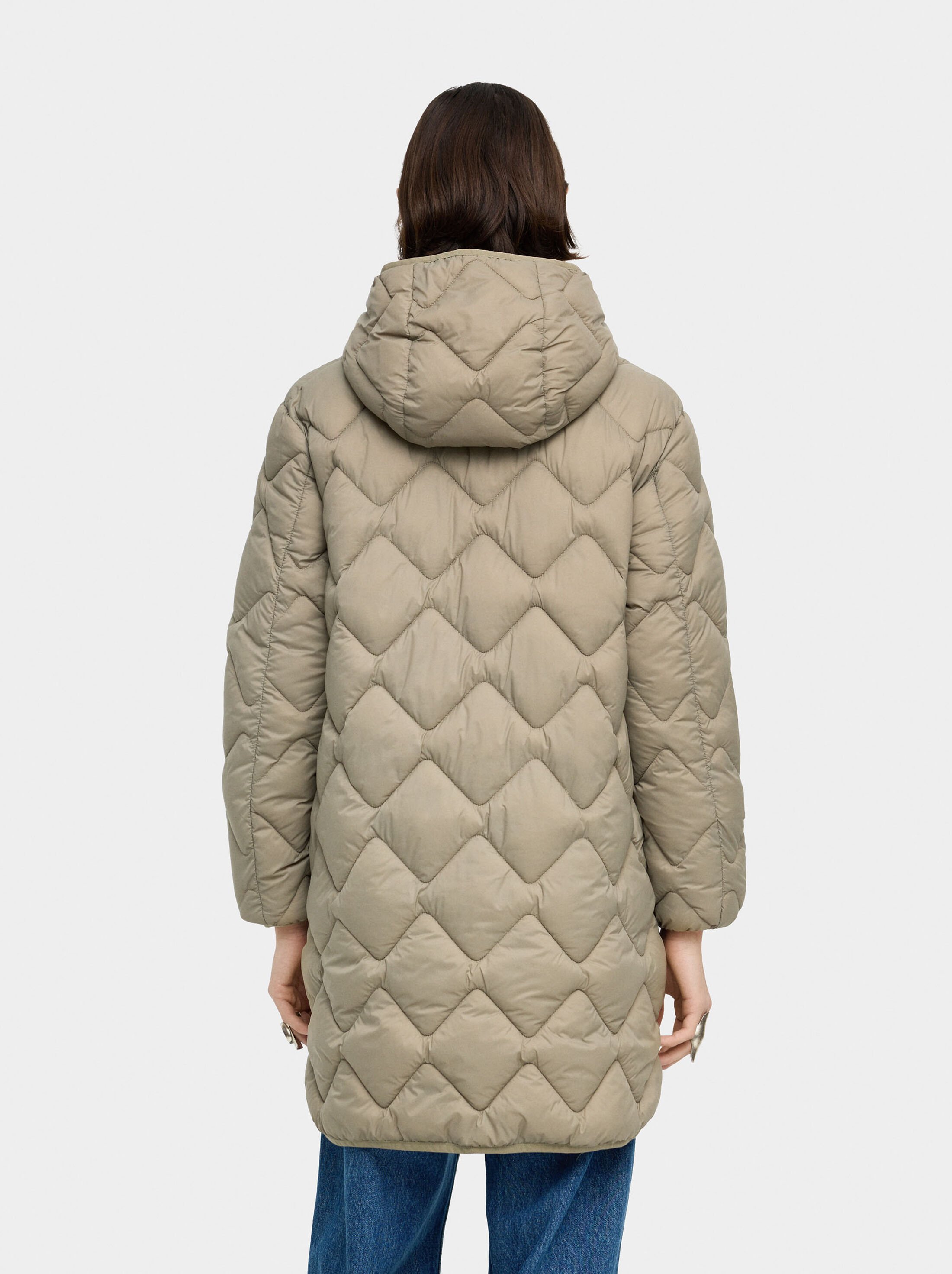 Long padded coat image number 2.0