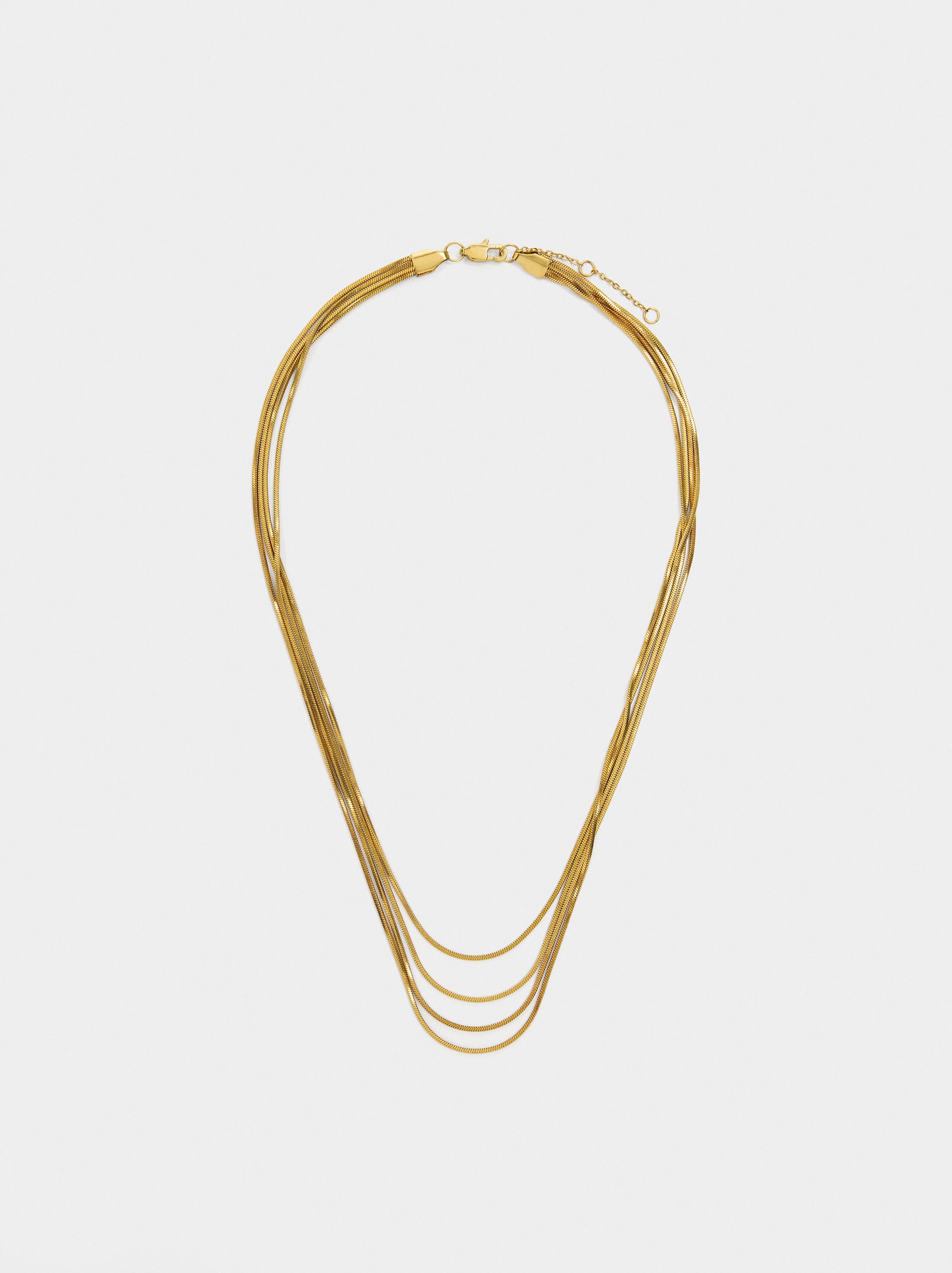 Multi-collar snake chain – stainless steel image number 0.0