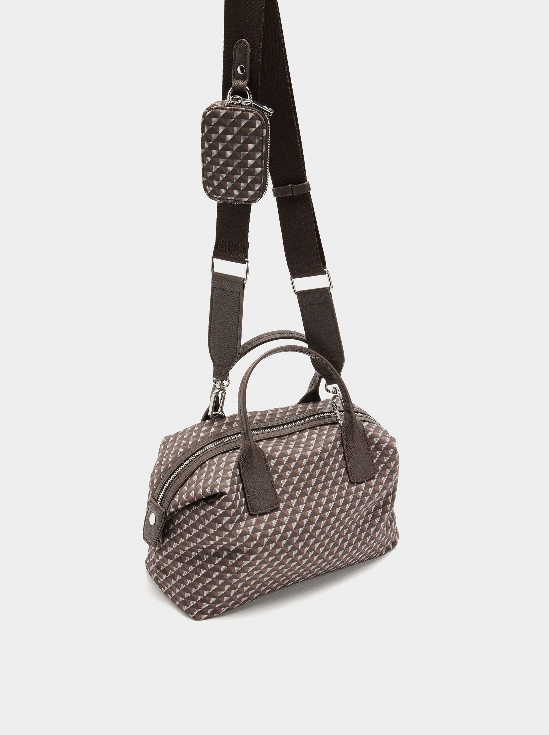 Sac cabas imprimé en nylon image number 2.0