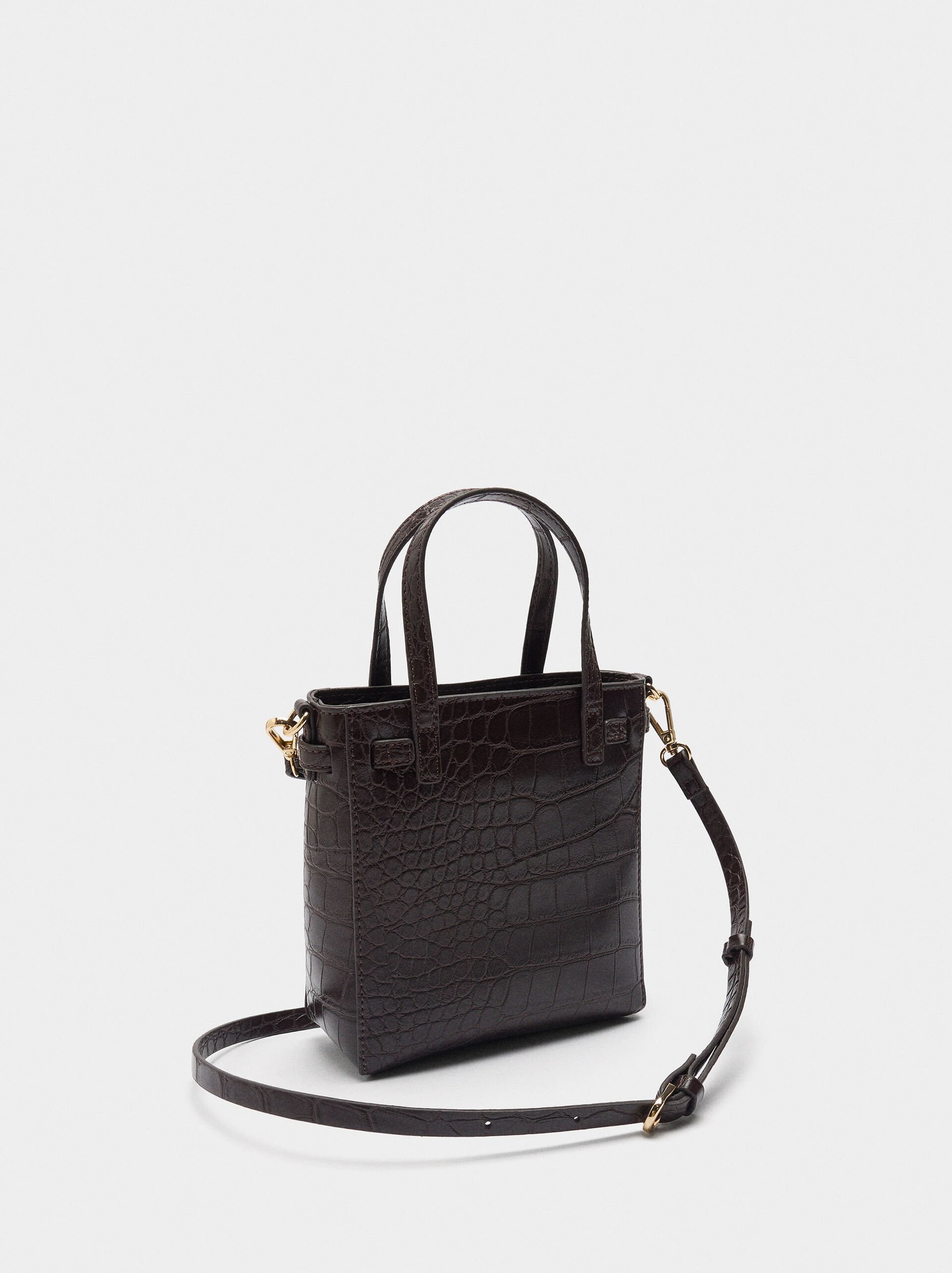 Handbag with animal engraving image number 2.0