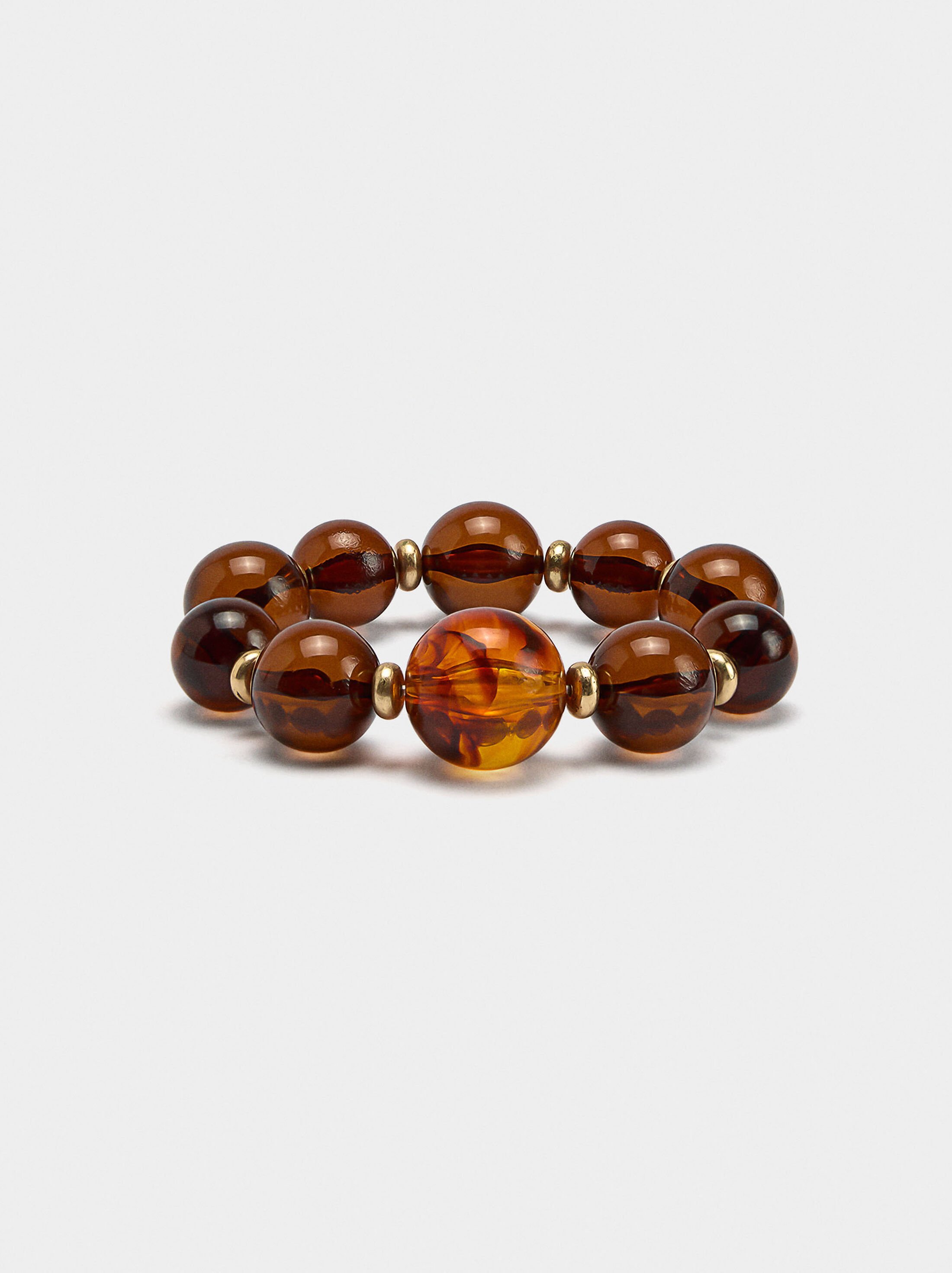 Elastic bracelet with stone effect image number 0.0