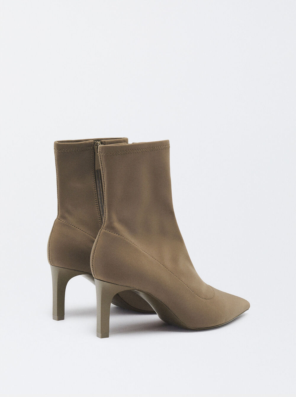 Elastic Fabric Ankle Boots