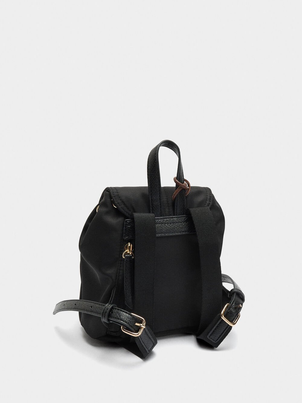 Mini sac à dos en nylon avec pendentif