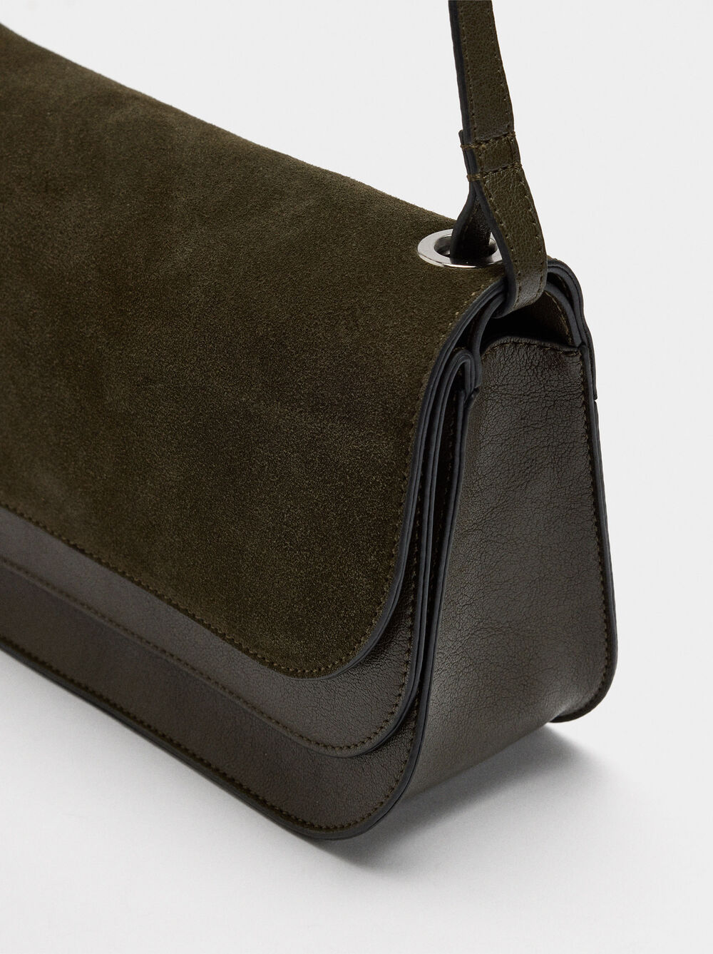 Sac bandoulière avec rabat double