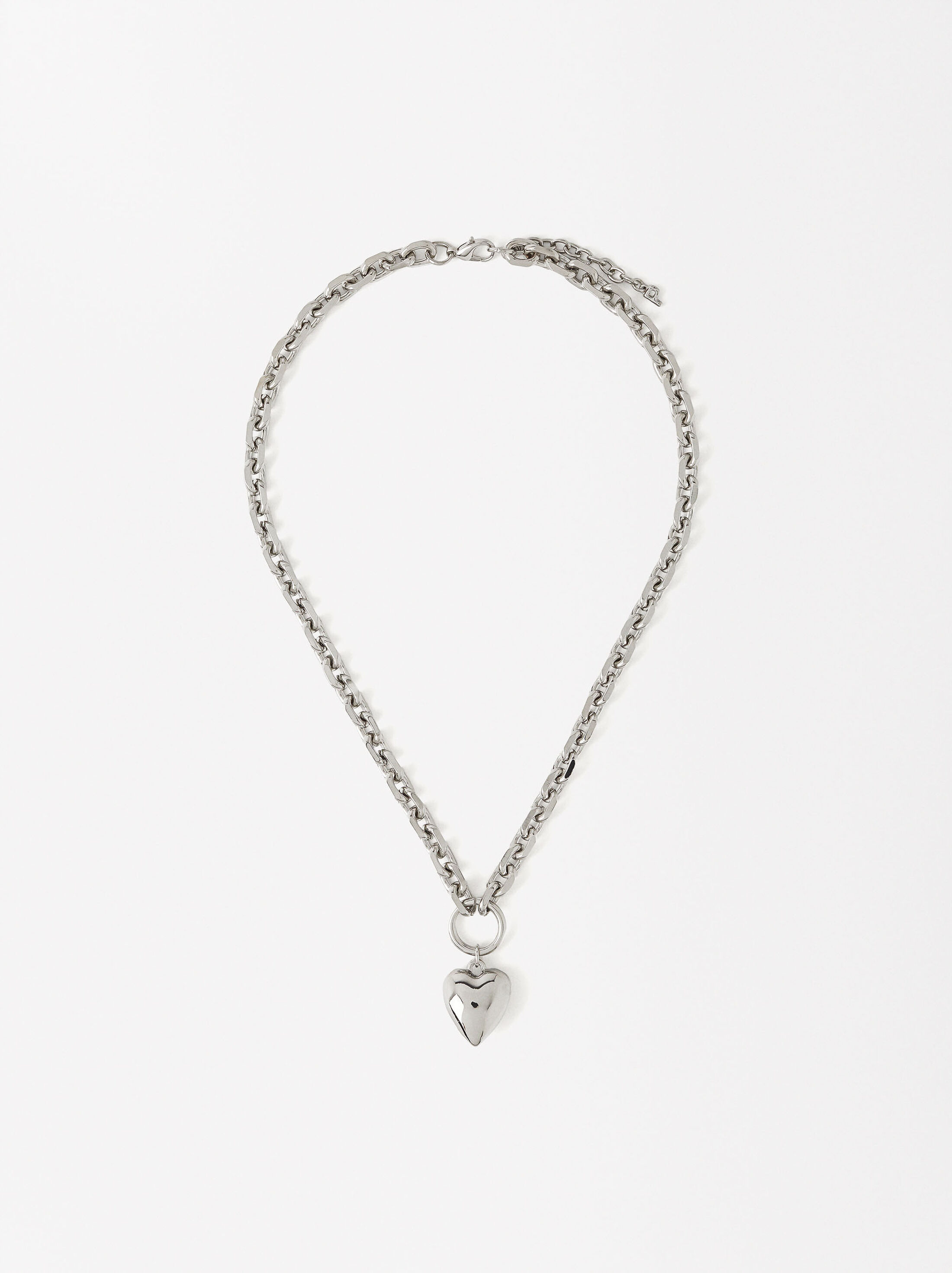 Personalizable necklace links and heart image number 0.0
