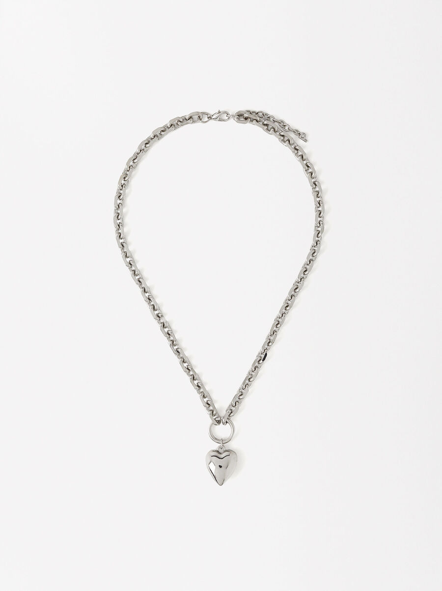 Personalizable necklace links and heart