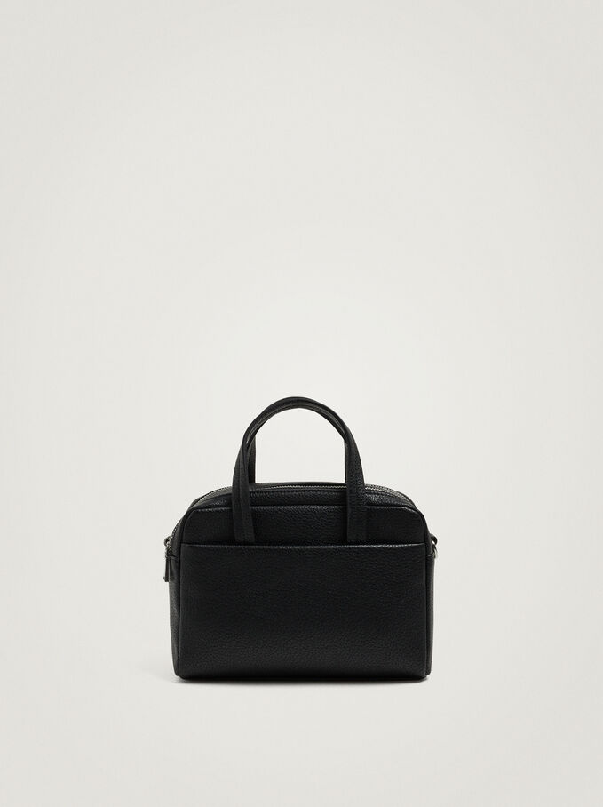 Bag With Double Handle, Black, hi-res