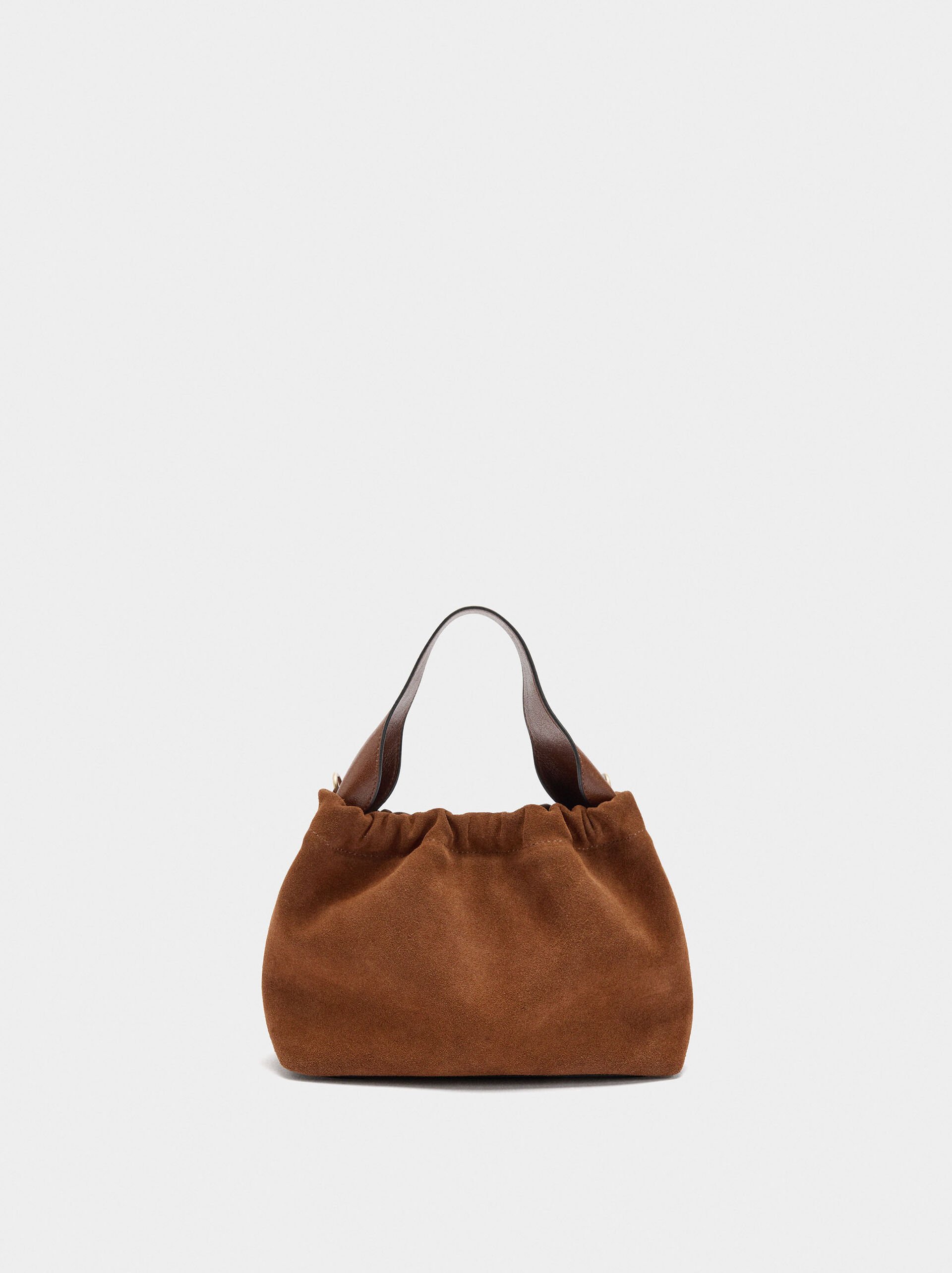 Sac bandoulière avec détails en cuir image number 0.0