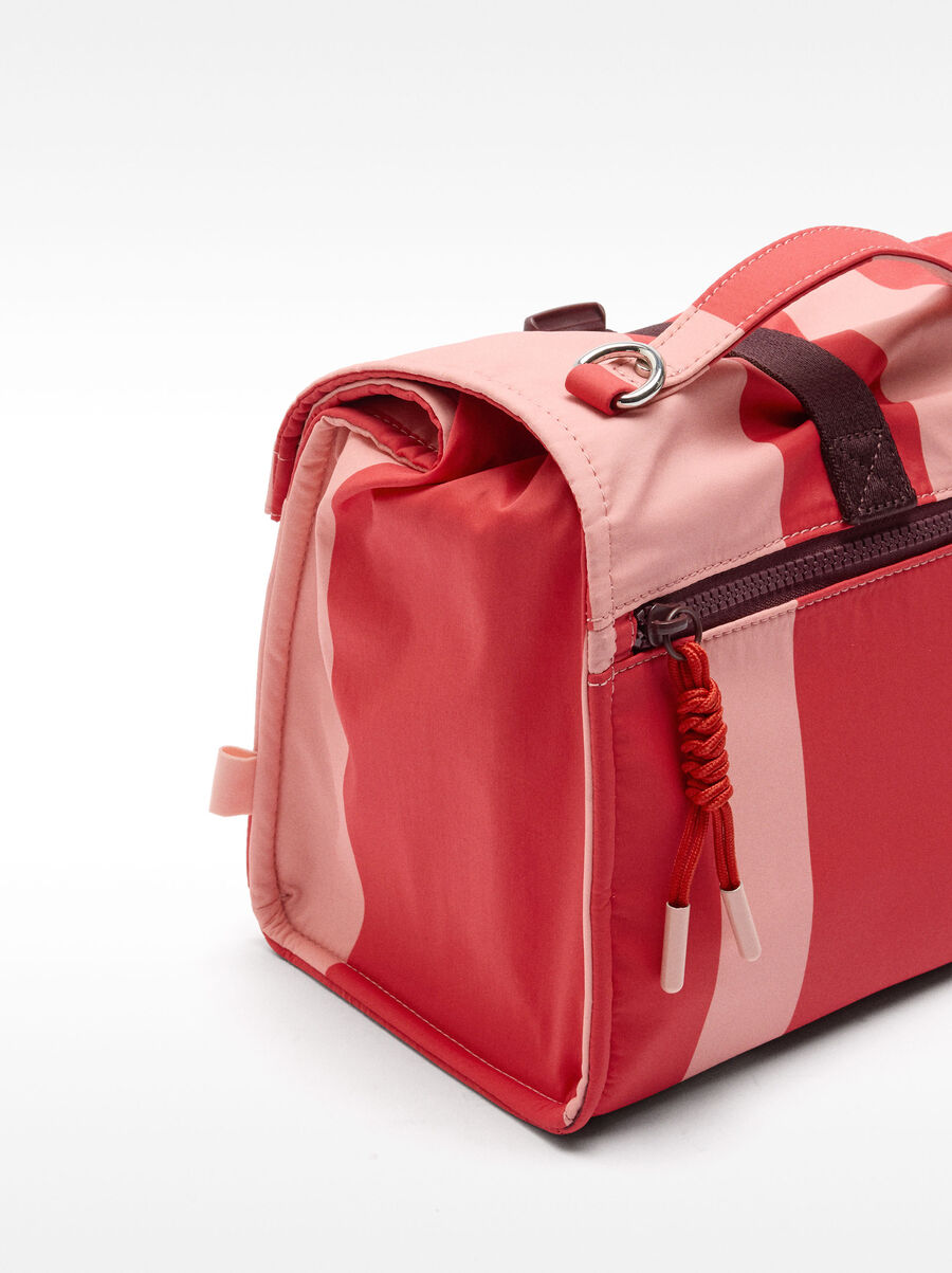 Sac porte-aliments en nylon à rayures
