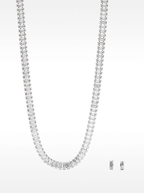 Set de collar y pendientes con circonitas