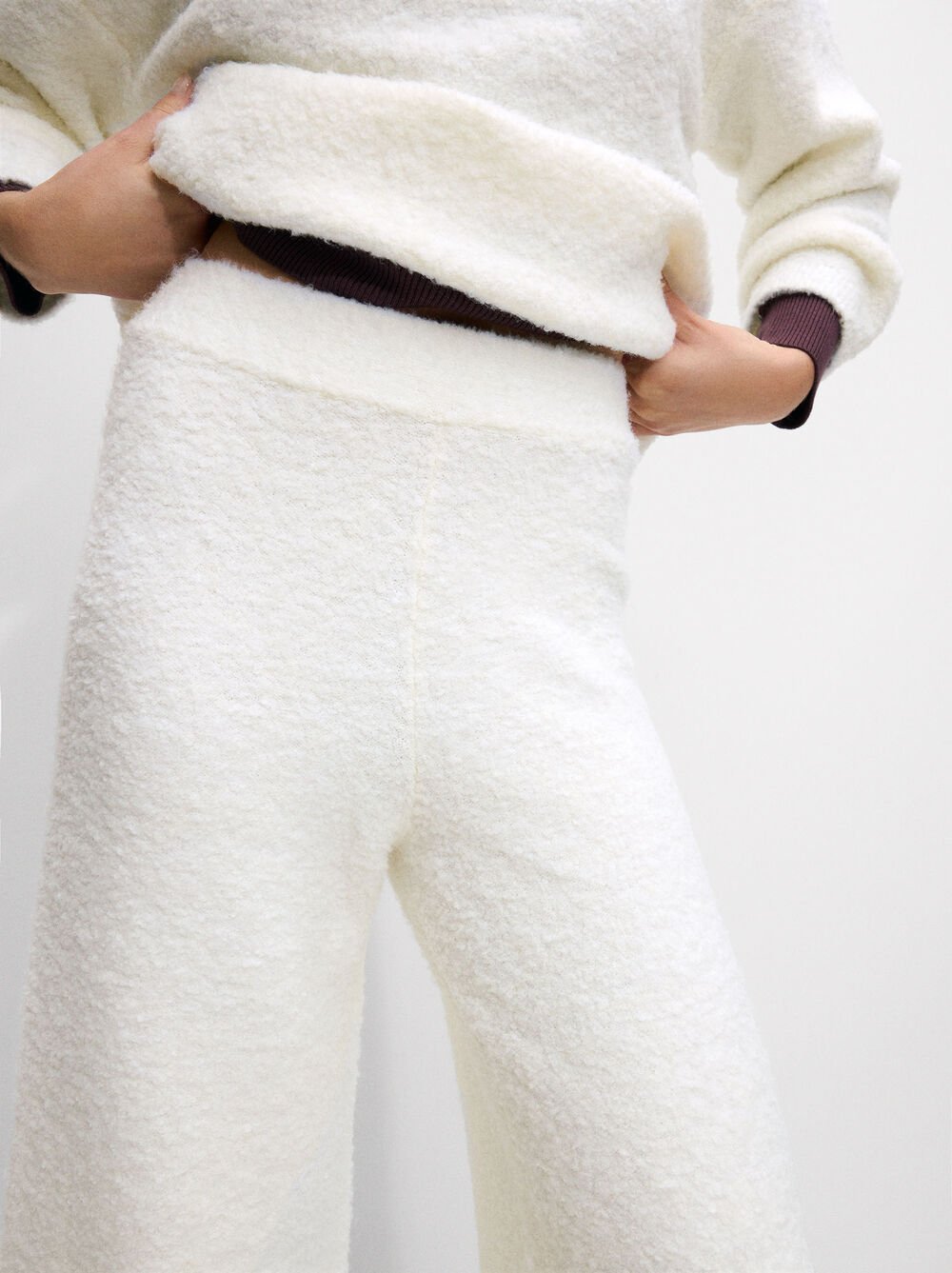 Pantalón de punto con lana